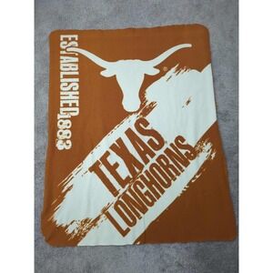 Texas Longhorns Throw Blanket 58" x 46.5" Established 1883 NCAA Orange